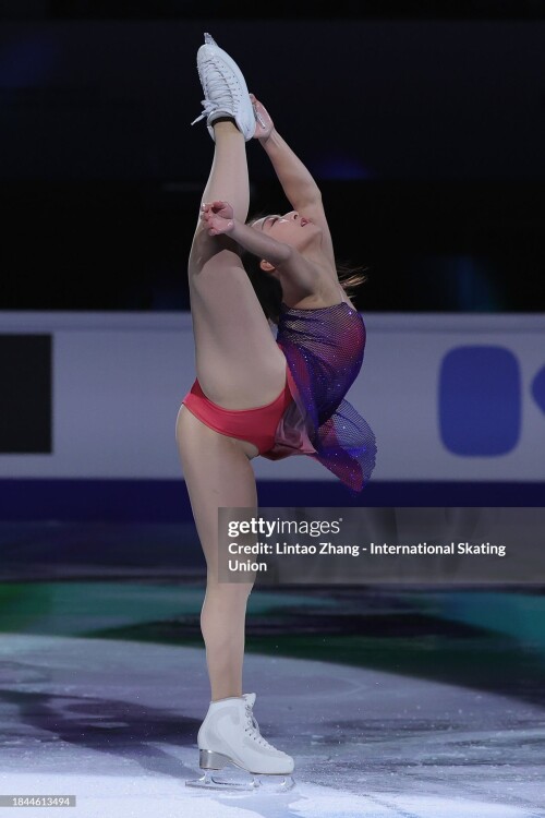 BEIJING, CHINA - DECEMBER 10: Kaori Sakamoto of Japan  performs in the Gala exhibition of the ISU Grand Prix of Figure Skating Final at National Indoor Stadium on December 10, 2023 in Beijing, China. (Photo by Lintao Zhang - International Skating Union/International Skating Union via Getty Images)