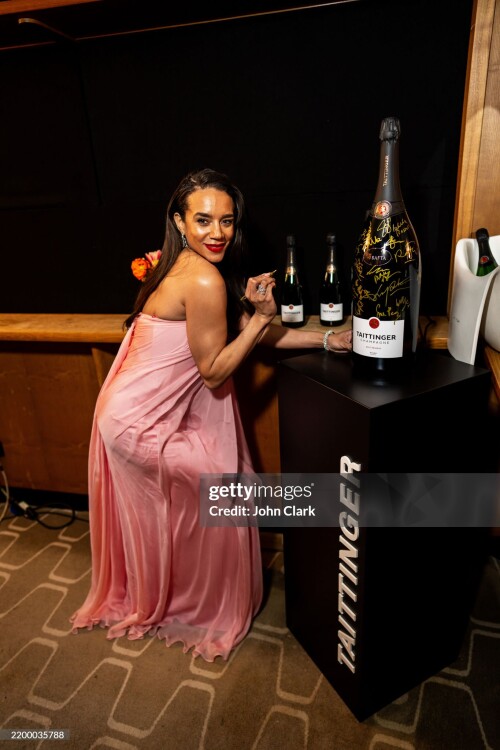 LONDON, ENGLAND - FEBRUARY 16: Hannah John-Kamen backstage during the EE BAFTA Film Awards 2025 at The Royal Festival Hall on February 16, 2025 in London, England. (Photo by John Clark/BAFTA via Getty Images)