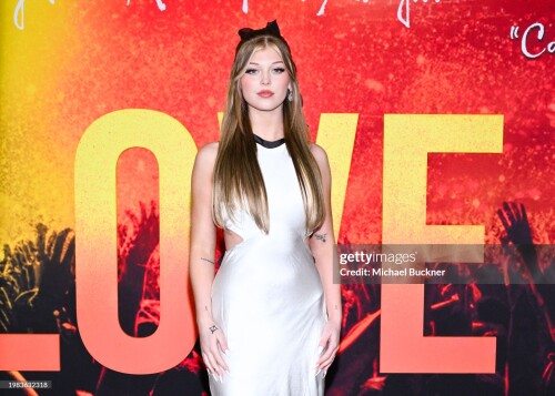 Loren Gray at the "Bob Marley: One Love" Los Angeles Premiere held at the Regency Village Theatre on February 6, 2024 in Los Angeles, California. (Photo by Michael Buckner/Variety via Getty Images)