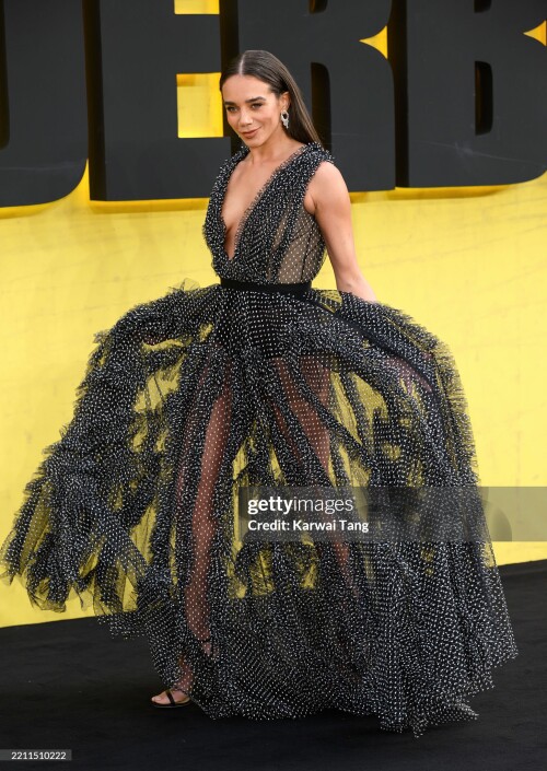 LONDON, ENGLAND - APRIL 22: Hannah John-Kamen attends the "Thunderbolts*" UK Special Screening at Cineworld Leicester Square on April 22, 2025 in London, England. (Photo by Karwai Tang/WireImage)