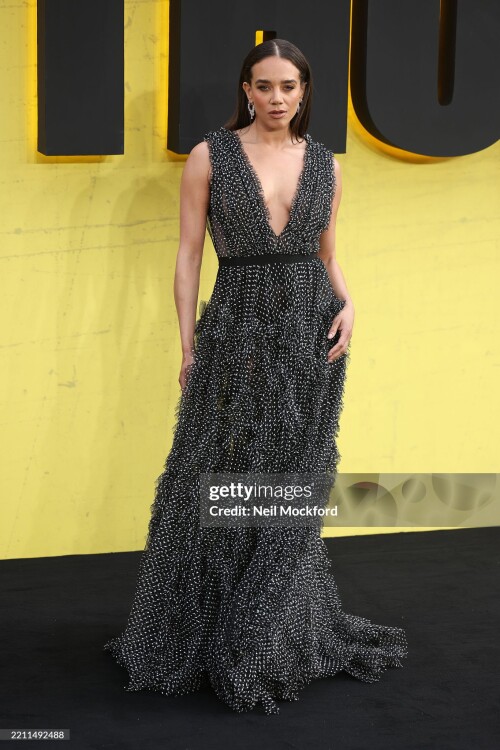 LONDON, ENGLAND - APRIL 22: Hannah John-Kamen attends the "Thunderbolts*" UK Special Screening at Cineworld Leicester Square on April 22, 2025 in London, England. (Photo by Neil Mockford/FilmMagic)