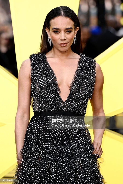 LONDON, ENGLAND - APRIL 22: Hannah John-Kamen attends the "Thunderbolts*" UK Special Screening at Cineworld Leicester Square on April 22, 2025 in London, England. (Photo by Gareth Cattermole/Getty Images)