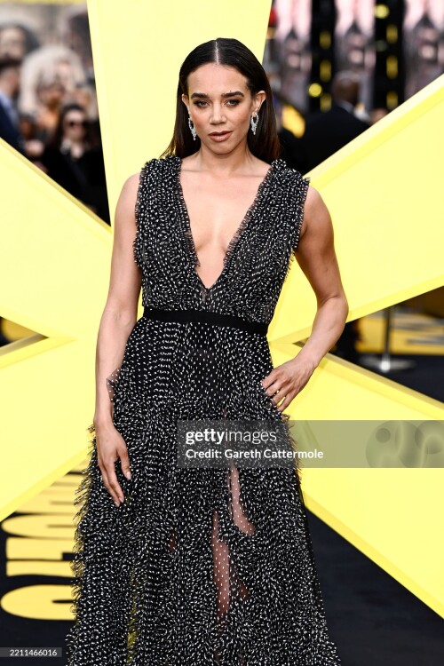 LONDON, ENGLAND - APRIL 22: Hannah John-Kamen attends the "Thunderbolts*" UK Special Screening at Cineworld Leicester Square on April 22, 2025 in London, England. (Photo by Gareth Cattermole/Getty Images)