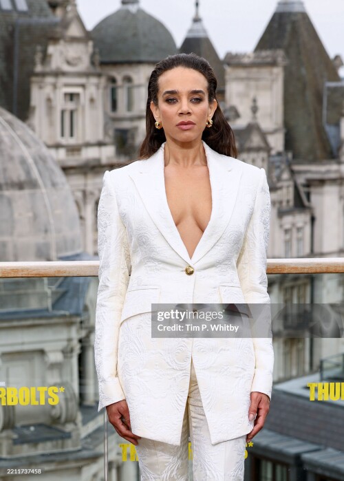 LONDON, ENGLAND - APRIL 24: Hannah John-Kamen attends the UK photocall for Marvel Studios' 'Thunderbolts*' at The Corinthia Hotel on April 24, 2025 in London, England. (Photo by Tim P. Whitby/Getty Images for The Walt Disney Company Limited)