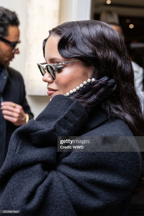 Jenna Ortega at The Mark Hotel before the 2025 Met Gala: "Superfine: Tailoring Black Style" held at the Metropolitan Museum of Art on May 5, 2025 in New York, New York. (Photo by Masato Onada/WWD via Getty Images)
