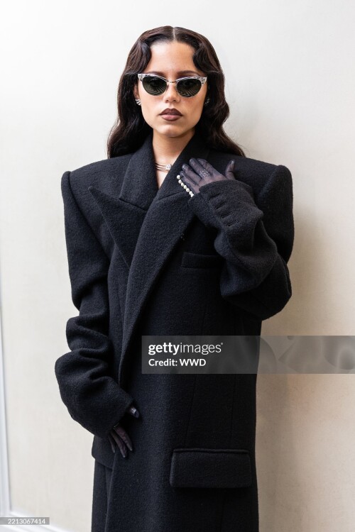 Jenna Ortega at The Mark Hotel before the 2025 Met Gala: "Superfine: Tailoring Black Style" held at the Metropolitan Museum of Art on May 5, 2025 in New York, New York. (Photo by Masato Onada/WWD via Getty Images)