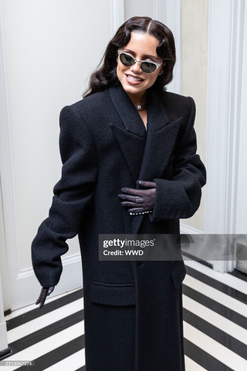 Jenna Ortega at The Mark Hotel before the 2025 Met Gala: "Superfine: Tailoring Black Style" held at the Metropolitan Museum of Art on May 5, 2025 in New York, New York. (Photo by Masato Onada/WWD via Getty Images)