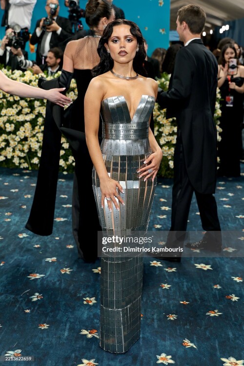 NEW YORK, NEW YORK - MAY 05: Jenna Ortega attends the 2025 Met Gala Celebrating "Superfine: Tailoring Black Style" at Metropolitan Museum of Art on May 05, 2025 in New York City.  (Photo by Dimitrios Kambouris/Getty Images for The Met Museum/Vogue)