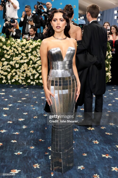 NEW YORK, NEW YORK - MAY 05: Jenna Ortega attends the 2025 Met Gala Celebrating "Superfine: Tailoring Black Style" at Metropolitan Museum of Art on May 05, 2025 in New York City.  (Photo by John Shearer/WireImage)