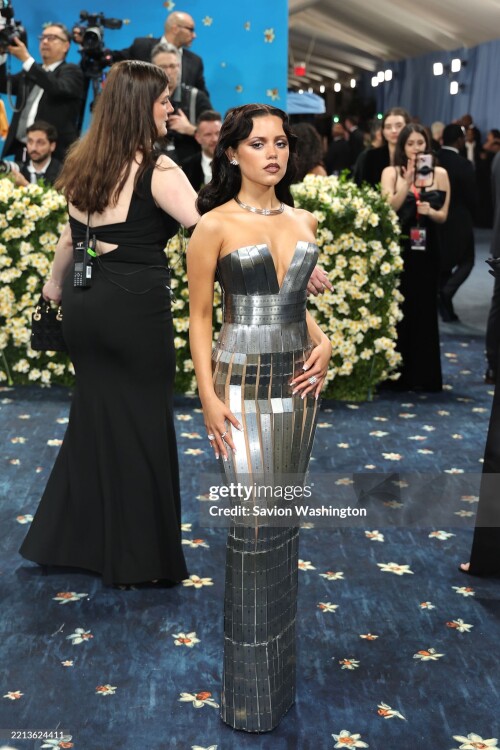 NEW YORK, NEW YORK - MAY 05: Jenna Ortega attends the 2025 Met Gala Celebrating "Superfine: Tailoring Black Style" at Metropolitan Museum of Art on May 05, 2025 in New York City.  (Photo by Savion Washington/Getty Images)