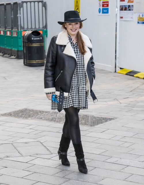 Kelly Brook Seen Arriving At The Global Radio Studios In London. 12 Jan 2021 Pictured: Kelly Brook. Photo credit: MEGA TheMegaAgency.com +1 888 505 6342