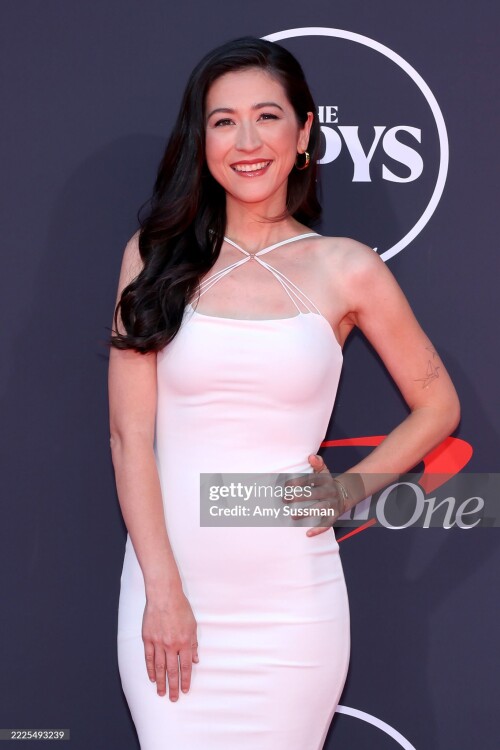 HOLLYWOOD, CALIFORNIA - JULY 16: Mina Kimes attends the 2025 ESPY Awards at Dolby Theatre on July 16, 2025 in Hollywood, California.  (Photo by Amy Sussman/Getty Images)