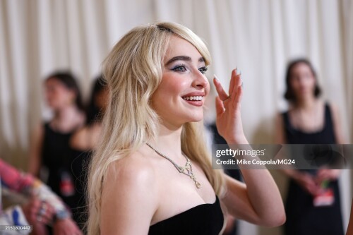 NEW YORK, NEW YORK - MAY 06: Sabrina Carpenter attends The 2024 Met Gala Celebrating "Sleeping Beauties: Reawakening Fashion" at The Metropolitan Museum of Art on May 06, 2024 in New York City.  (Photo by Mike Coppola/MG24/Getty Images for The Met Museum/Vogue)