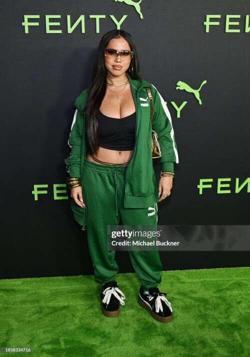 Asia Monet at the Fenty x Puma Creeper Phatty Launch Party held at NeueHouse Hollywood on December 18, 2023 in Los Angeles, California. (Photo by Michael Buckner/Variety via Getty Images)