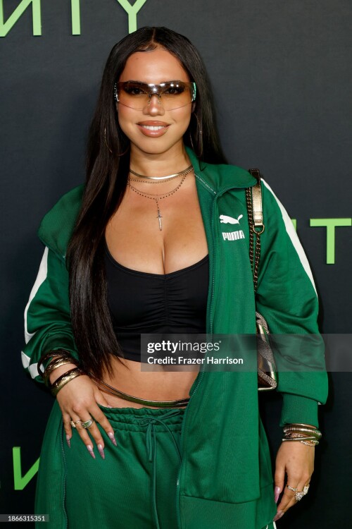 HOLLYWOOD, CALIFORNIA - DECEMBER 18: Asia Monet attends the FENTY x PUMA Sneaker Launch Party at NeueHouse Los Angeles on December 18, 2023 in Hollywood, California. (Photo by Frazer Harrison/Getty Images)