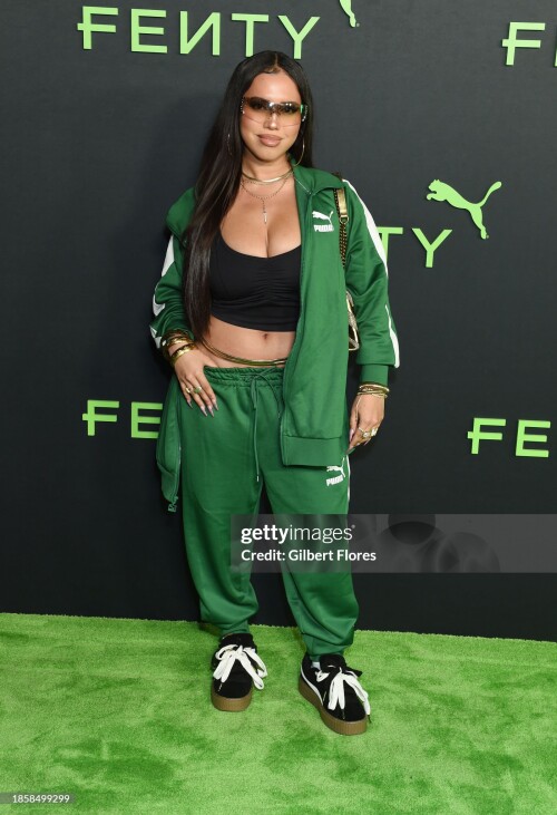 Asia Monet at the Fenty x Puma Creeper Phatty Launch Party held at NeueHouse Hollywood on December 18, 2023 in Los Angeles, California. (Photo by Gilbert Flores/WWD via Getty Images)