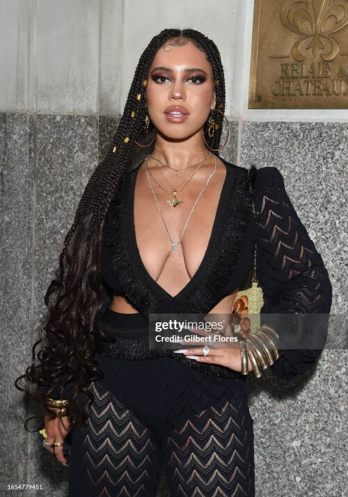 Asia Monet Ray at the Patbo Spring 2024 Ready To Wear Runway Show at Eleven Madison Park on September 9, 2023 in New York, New York. (Photo by Gilbert Flores/WWD via Getty Images)