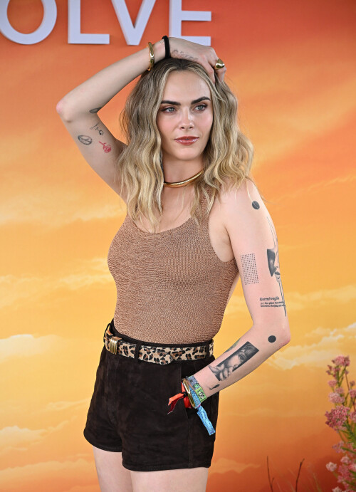Mandatory Credit: Photo by AFF-USA/Shutterstock (15244970db)Cara Delevingne8th Annual Revolve Festival 2025, Palm Springs, California, USA - 12 Apr 2025