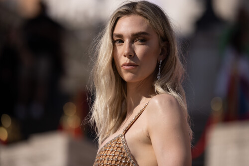 Vanessa Kirby (in a Miu Miu dress) attends the Red Carpet at the Global Premiere of Paramount Pictures' "Mission: Impossible - Dead Reckoning Part One" at The Spanish Steps on June 19, 2023 in Rome, Italy. Photo: Cinzia Camela.