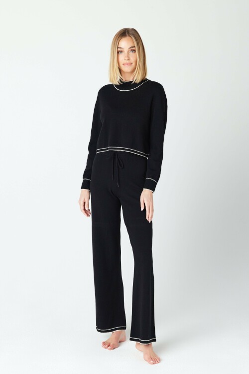 JACQUELINE PULLOVER AUBRIE PANTS CASHMERE LOUNGE WEAR BLACK 1 5fa52515 faee 4047 a453 9ae967efed69