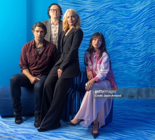 TORONTO, CANADA - SEPTEMBER 08: Actors Brandon Routh, director Joseph Kahn, Mena Suvari and Malina Weissman of 'Ick' are photographed for Los Angeles Times on September 8, 2024 during the Toronto International Film Festival in Toronto, Canada. PUBLISHED IMAGE. CREDIT MUST READ: Jason Armond/Los Angeles Times via Contour RA. (Photo by Jason Armond/Los Angeles Times via Contour RA by Getty Images)
