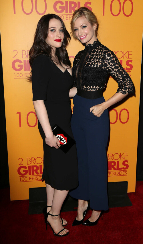 Kat Dennings 2 Broke Girls 100th Episode Celebration 11