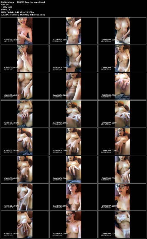 KatSaysMeow BRACES fingering myself.mp4