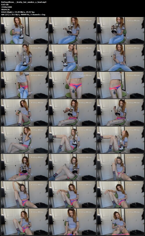 KatSaysMeow bratty kat smokes a bowl.mp4