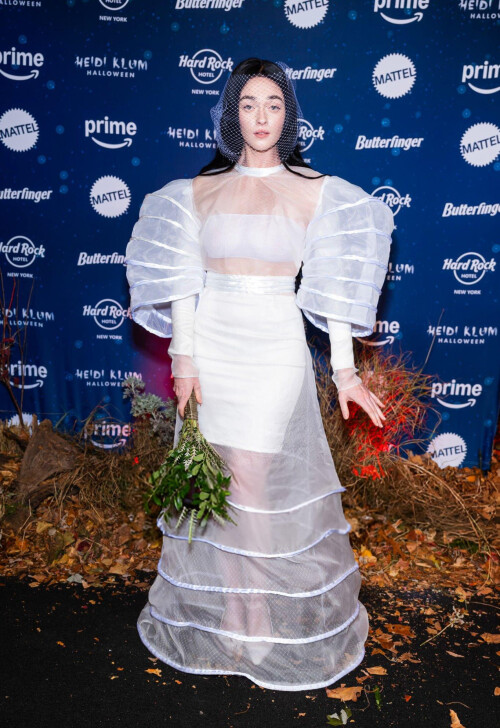 Larsen Thompson attends Heidi Klums 23rd Annual Halloween Party at Hard Rock Hotel New York on Octob