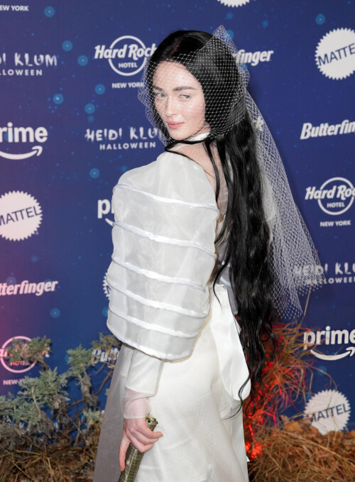 Larsen Thompson attends Heidi Klums 23rd Annual Halloween Party at Hard Rock Hotel New York on Octob