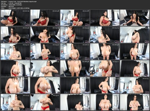 Leanne Crow Sexy Red Valentine Lingerie.mp4bfa55343b7890a36
