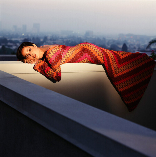 American film actress and producer Salma Hayek photographed in Los Angeles, California in October 1996.