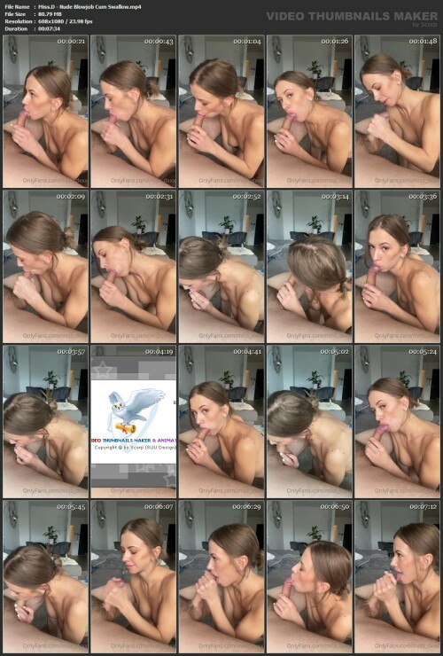 Miss.D Nude Blowjob Cum Swallow.mp4