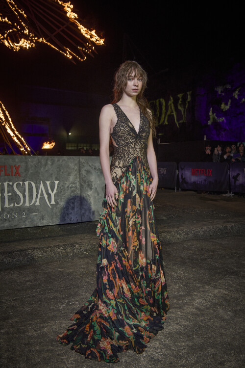 Netflix Wednesday S2 Doom Tour Purple Carpet Australia Emma Myers52f0f767b777d690