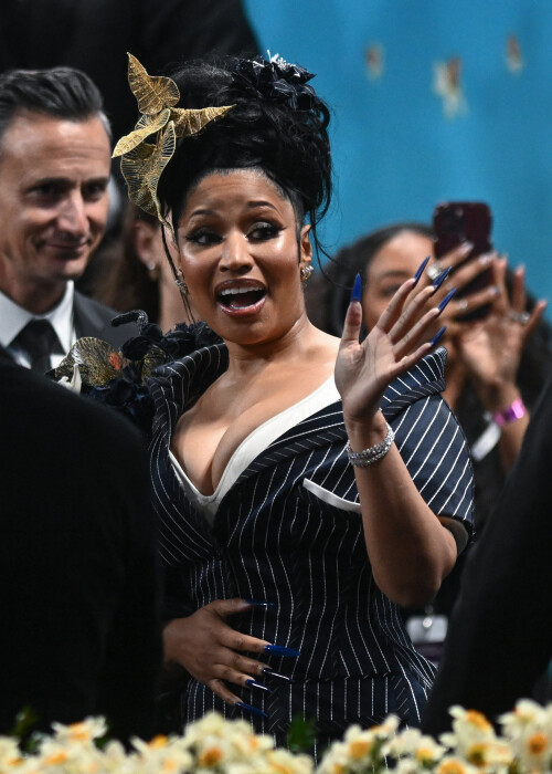 Mandatory Credit: Photo by Erik Pendzich/Shutterstock (15280291ey)Nicki MinajMet Gala 2025, Superfine: Tailoring Black Style, Outside Arrivals, The Metropolitan Museum of Art, New York, USA - 05 May 2025