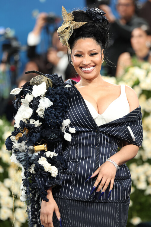 Mandatory Credit: Photo by Christopher Polk/Shutterstock (15285685aq)Nicki MinajMet Gala 2025, Superfine: Tailoring Black Style, Arrivals, The Metropolitan Museum of Art, New York, USA - 05 May 2025