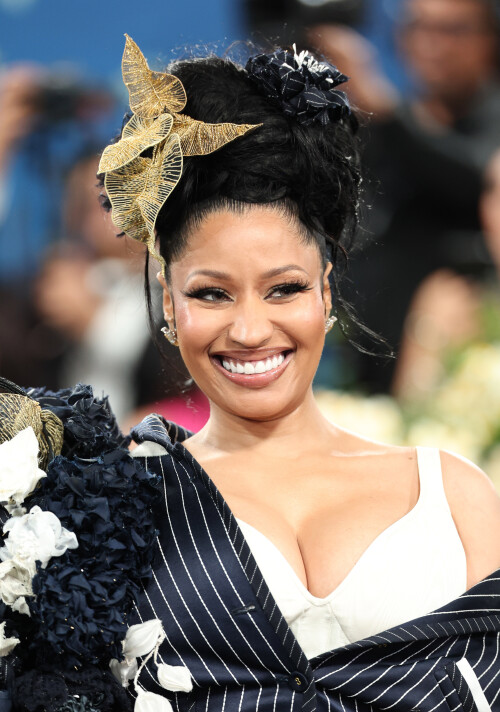 Mandatory Credit: Photo by Christopher Polk/Shutterstock (15285685an)Nicki MinajMet Gala 2025, Superfine: Tailoring Black Style, Arrivals, The Metropolitan Museum of Art, New York, USA - 05 May 2025