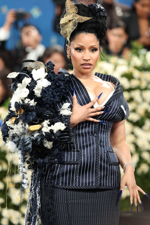 Mandatory Credit: Photo by Christopher Polk/Shutterstock (15285685ai)Nicki MinajMet Gala 2025, Superfine: Tailoring Black Style, Arrivals, The Metropolitan Museum of Art, New York, USA - 05 May 2025