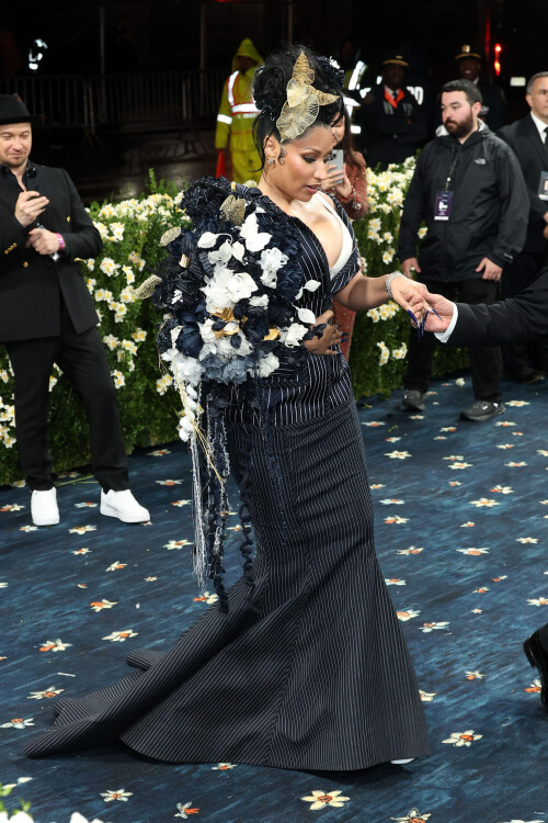 Mandatory Credit: Photo by John Salangsang/BEI/Shutterstock (15280325qj)Nicki MinajMet Gala 2025, Superfine: Tailoring Black Style, Arrivals, The Metropolitan Museum of Art, New York, USA - 05 May 2025