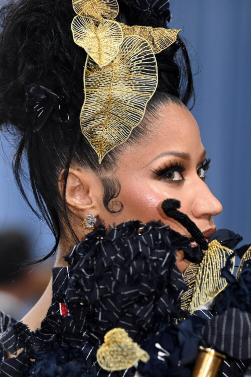 Mandatory Credit: Photo by David Fisher/Shutterstock (15285653dt)Nicki MinajMet Gala 2025, Superfine: Tailoring Black Style, Arrivals, The Metropolitan Museum of Art, New York, USA - 05 May 2025