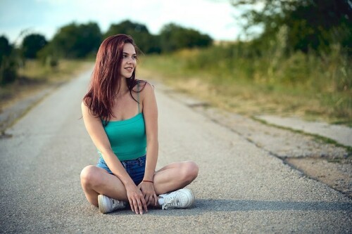 Photo by Foxy Laura on August 07 2023. May be an image of 1 person long hair and road.e929d32bcf994f