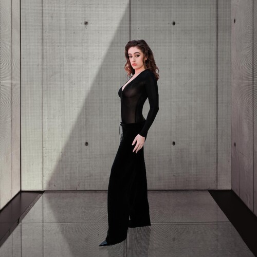 Photo by Rachel Anne Sennott on March 03 2024. May be a black and white image of 1 person makeup jum