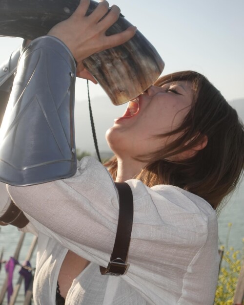 Photo by Syanne on May 13 2024. May be an image of 1 person sword axe bucket and flask.0a4c4f8a90e1e