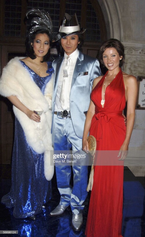 LONDON - JANUARY 28:  (EMBARGOED FOR PUBLICATION IN UK TABLOID NEWSPAPERS UNTIL 48 HOURS AFTER CREATE DATE AND TIME) Singer Dannii Minogue attends Andy and Patti Wongs Chinese New Year Party at the Royal Courts Of Justice on January 28, 2006 in London, England. The dress code for the party, thrown by one of London's major society couples to see in the Year Of The Dog,  is 'metallic spendour'.  (Photo by Dave Benett/Getty Images)