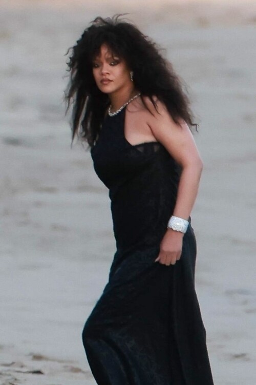 Rihanna at Chanel Photoshoot on Malibu Beach 12 16 2022 9 