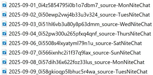 Sept 1 9 2025 Daily Chats1abf64935ed4e0e8
