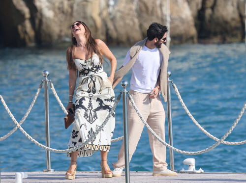 Sofia Vergara leaves the Eden Roc hotel with a friend during the Cannes Film Festival, Cap d'Antibes, France, 21 May 2025. Photo by ABACAPRESS.COM