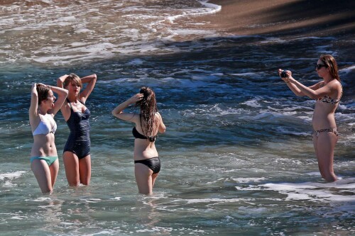 Taylor Swift in Blue Swimsuit 08