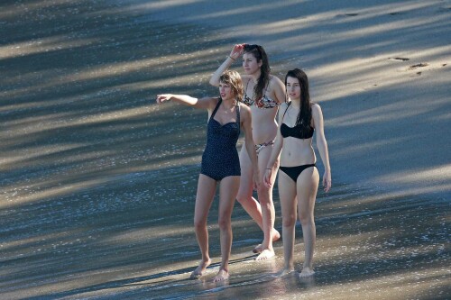 Taylor Swift in Blue Swimsuit 25