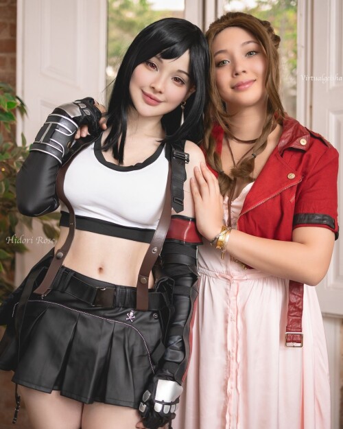 Tifa and Aerith by Hidori and Virtual Geisha I had so much fun doing this and you can really feel th